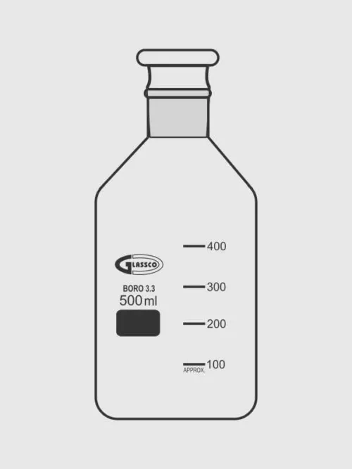 Bottle Reagent with hollow stopper (Quartzware)