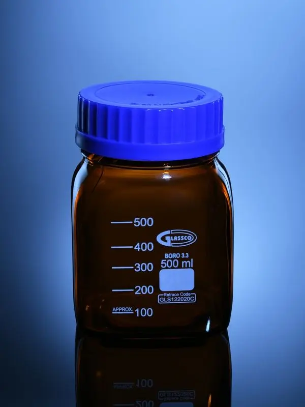 Wide Mouth, Square Media Bottle