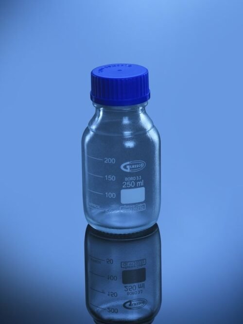 Glassco's Bottle, Safety Coated, Clear with Screw Cap