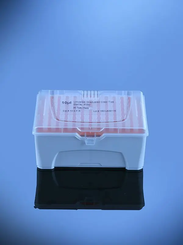 Sterilized Tips without Filter Rack Packaging